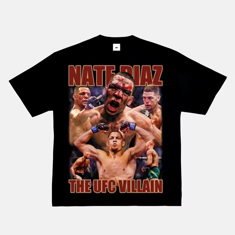Camiseta Manga corta Nate Diaz ¨The Villan¨