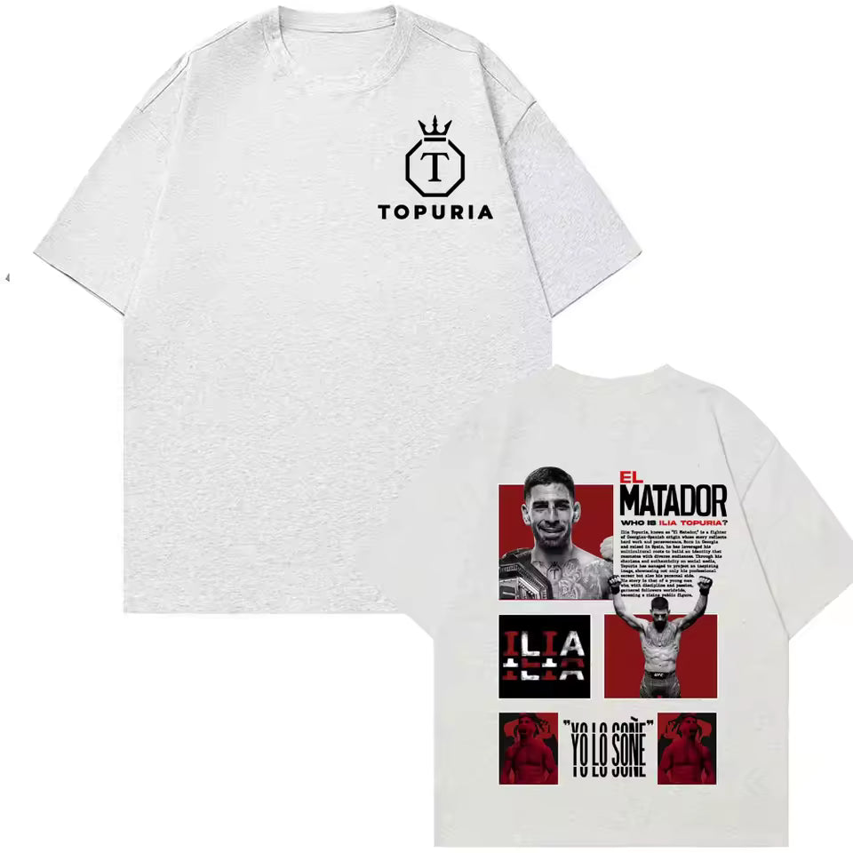 Camiseta Manga corta Ilia Topuria ¨El Matador Who Is Ilia¨